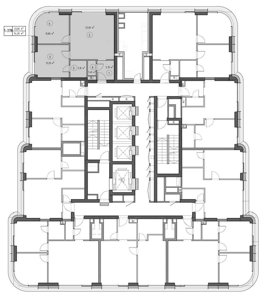 2х-комнатная квартира в ЖК City Bay