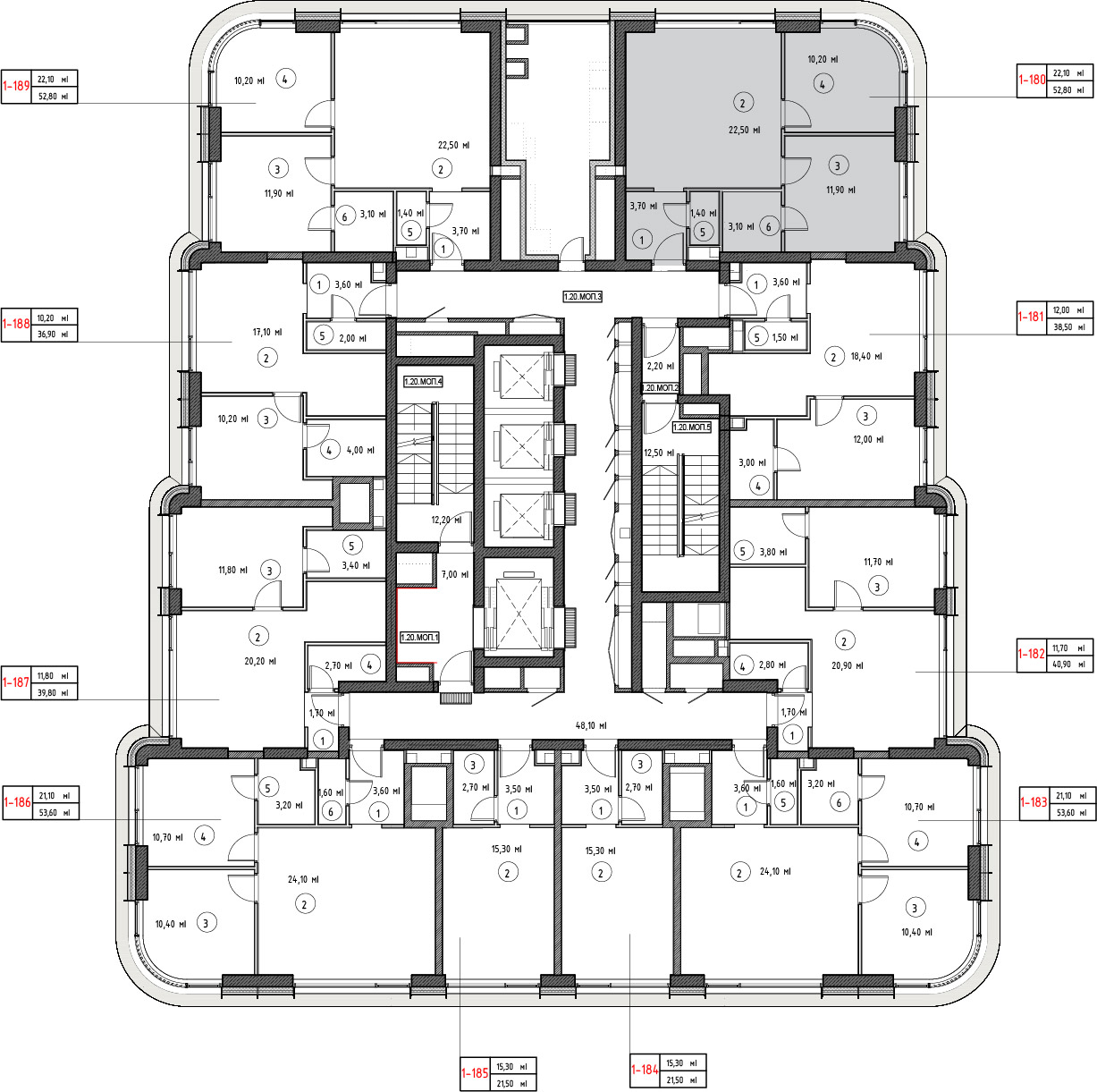 2х-комнатная квартира в ЖК City Bay